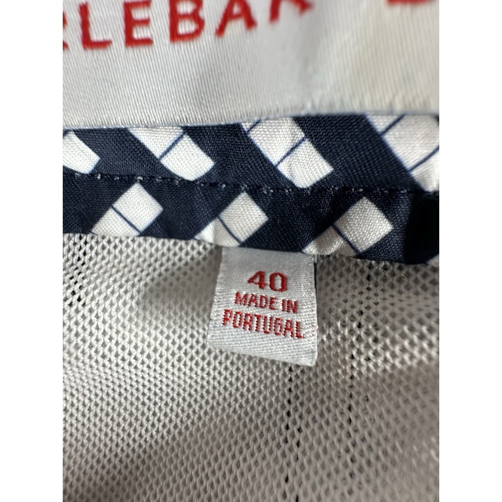 Orlebar Brown Bulldog Maro Navy Cloud Triangle Print Swim Trunks Size 40 - Picture 14 of 16